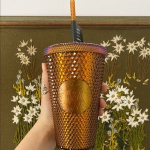 Starbucks Gold Honeycomb Studded Tumbler